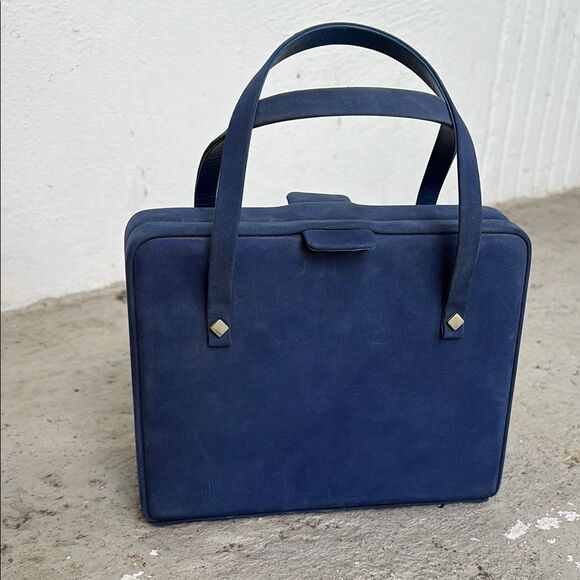 Vintage Charles Jourdan blue bag - Picture 1 of 8